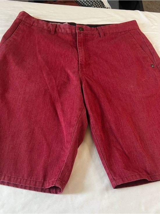 Volcom Other - Volcom Men’s Red Casual Shorts Size 34 Chino Skate Summer